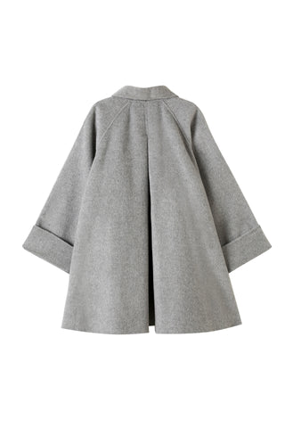Flared Midi Wool Coat