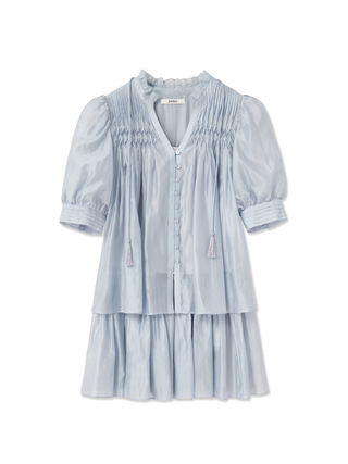 Embroidered Top & Skirt Set