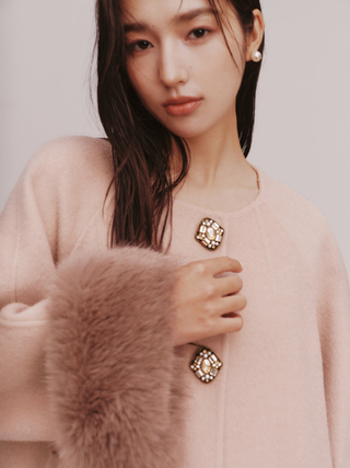 Fur-Collar Wool Coat