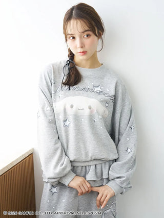 【Cinnamoroll】 Glitter Pullover Sweatshirt