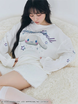 【Cinnamoroll】 Glitter Pullover Sweatshirt