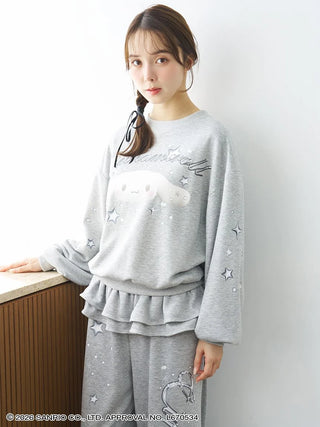 【Cinnamoroll】 Glitter Pullover Sweatshirt