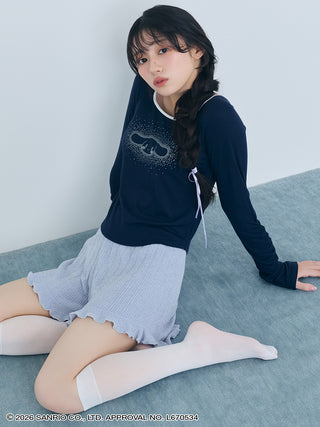 【Cinnamoroll】 Glitter Printed Mini T-shirt