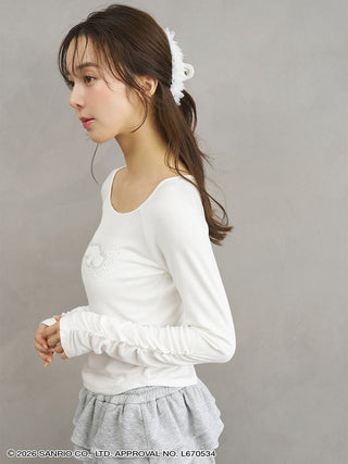 【Cinnamoroll】 Glitter Printed Mini T-shirt