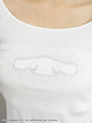 【Cinnamoroll】 Glitter Printed Mini T-shirt