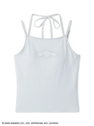 【Cinnamoroll】Glitter Printed Camisole with Built-in Bra