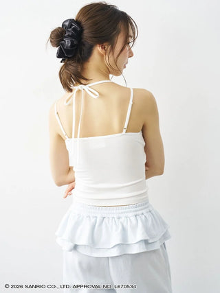 【Cinnamoroll】Glitter Printed Camisole with Built-in Bra