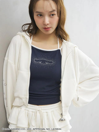 【Cinnamoroll】Glitter Printed Camisole with Built-in Bra