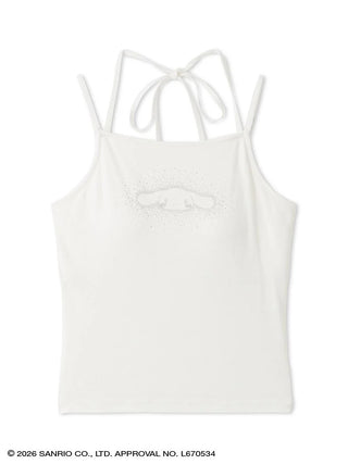 【Cinnamoroll】Glitter Printed Camisole with Built-in Bra