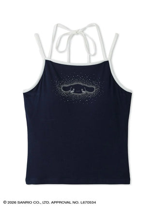 【Cinnamoroll】Glitter Printed Camisole with Built-in Bra
