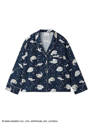 【Cinnamoroll】Satin Open-collar Shirt