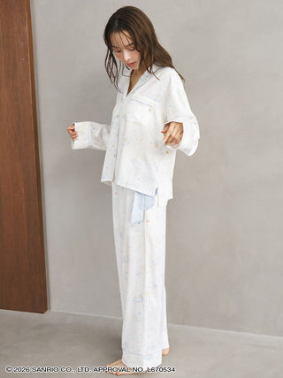 【Cinnamoroll】Satin Open-collar Shirt