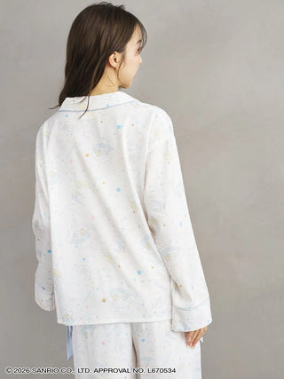 【Cinnamoroll】Satin Open-collar Shirt