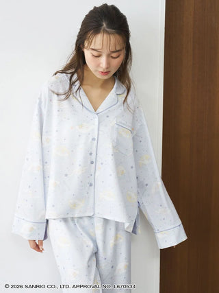 【Cinnamoroll】Satin Open-collar Shirt