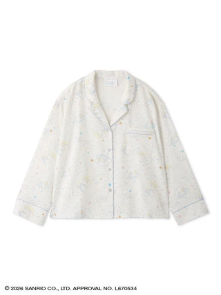 【Cinnamoroll】Satin Open-collar Shirt