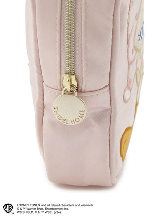 Stylish Tweety Pouch in Pink at Premium Women's Fashionable Bags, Pouches at SNIDEL USA