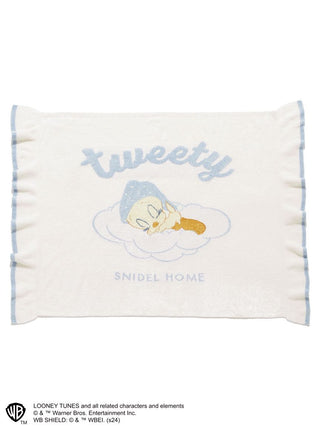 Tweety Throw Blanket in Blue at Women's Luxurious Loungewear Outfits & Accessories at SNIDEL USA