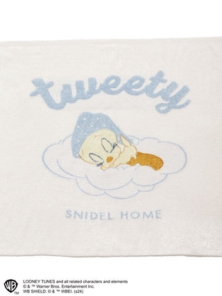 Tweety Throw Blanket in Blue at Women's Luxurious Loungewear Outfits & Accessories at SNIDEL USA