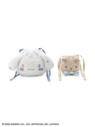 【Cinnamoroll】Knit Drawstring Pouch Set