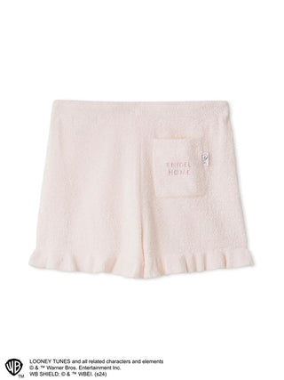 Tweety Bird Lounge Shorts in Light Pink at Women's Luxurious Loungewear Outfits & Accessories at SNIDEL USA