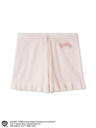 Tweety Bird Lounge Shorts in Light Pink at Women's Luxurious Loungewear Outfits & Accessories at SNIDEL USA