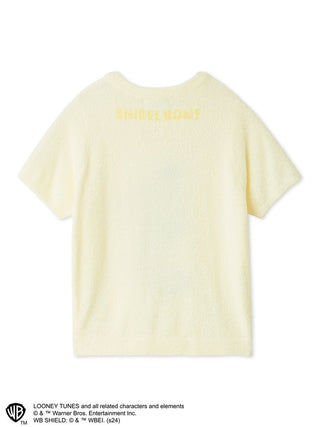 Cozy Tweety Bird Graphic Tee in Yellow at Premium Fashionable Women's Tops Collection at SNIDEL USA