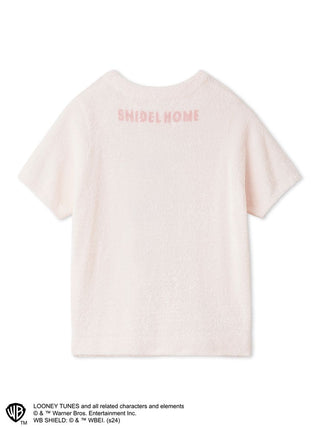 Cozy Tweety Bird Graphic Tee in Light Pink at Premium Fashionable Women's Tops Collection at SNIDEL USA