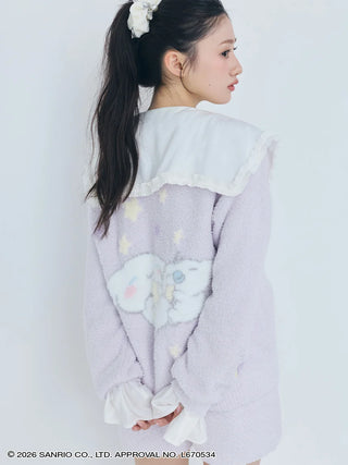 【Cinnamoroll】 Knit Cardigan with Designed Buttons