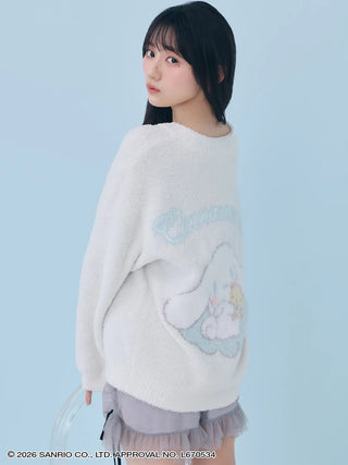 【Cinnamoroll】 Knit Cardigan with Designed Buttons