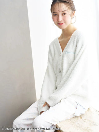 【Cinnamoroll】 Knit Cardigan with Designed Buttons