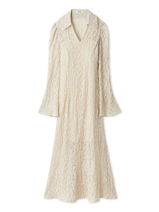 snidel lace dress Asymmetric Lace Panel Dress