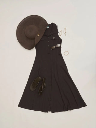 LACOSTE Sleeveless Polo Dress