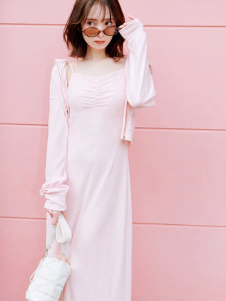 Terry Hoodie & Cami Dress Set