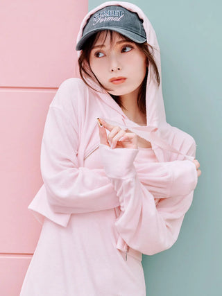 Terry Hoodie & Cami Dress Set