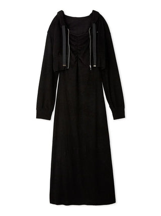 Terry Hoodie & Cami Dress Set