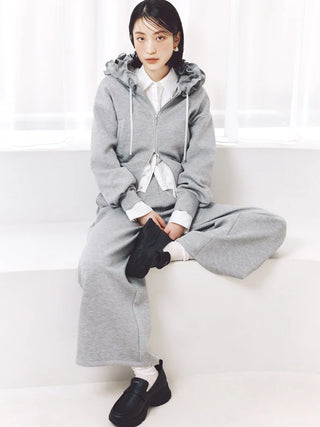 Bonded Wide-Leg Pants