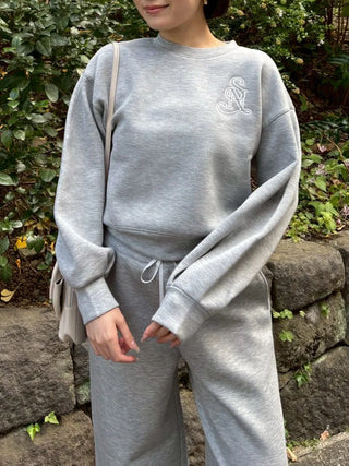 Bonded Wide-Leg Pants