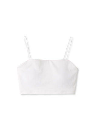 Cami Padded Bralette Top in WHITE, Premium Fashionable Women's Tops Collection at SNIDEL USA.