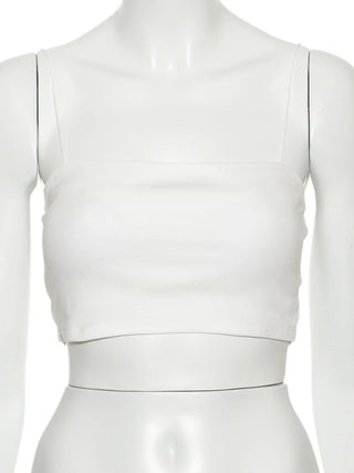 Cami Padded Bralette Top in WHITE, Premium Fashionable Women's Tops Collection at SNIDEL USA.