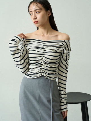 Gathered Off-Shoulder Top