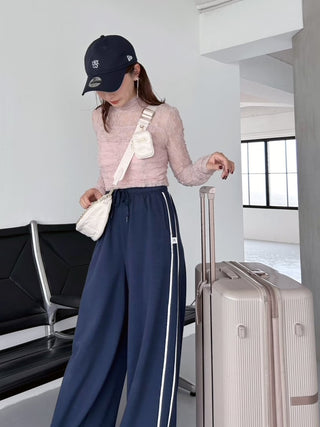 [Chacott] Lace Sheer Top