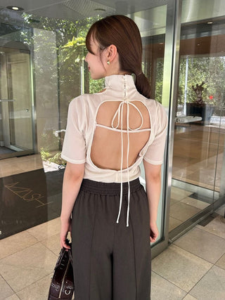 Flocky Tulle Cut Pullover