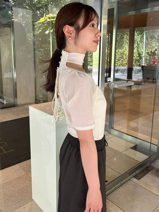 Flocky Tulle Cut Pullover