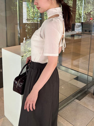 Flocky Tulle Cut Pullover