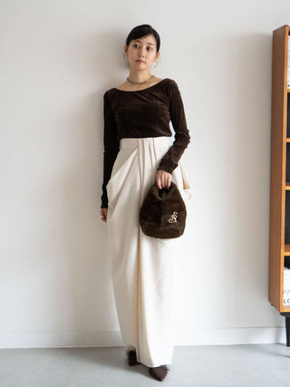 Velour Top with Built-In Bra