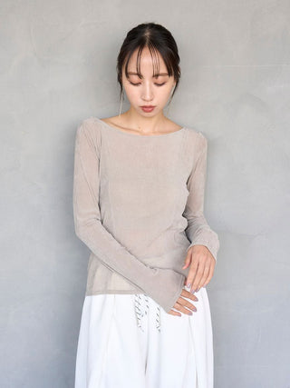 Velour Top with Built-In Bra