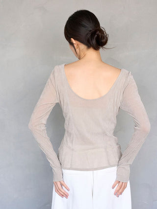 Velour Top with Built-In Bra