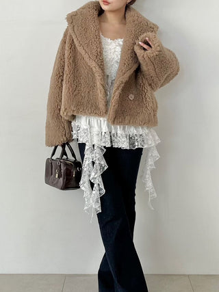 Tiered Frill Cut-and-Sew Pullover