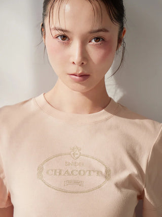 【Chacott】Lace-Trim T-Shirt