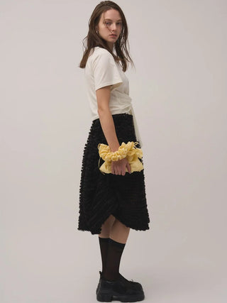 【Chacott】Lace-Trim T-Shirt